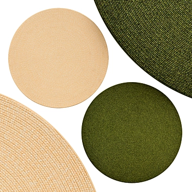 Elegant Round Rugs | No. 185 3D model image 1 