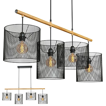 Modern Mesh Pendant Lamp 3D model image 1 