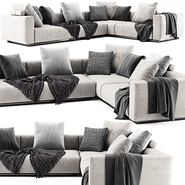 Luxury Flexform Lario Sofa: Elegant Comfort 3D model image 1 