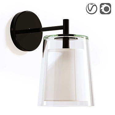 Duo Glass Lamp 3D model image 1 