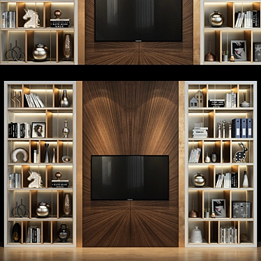 Modern TV Shelf | Stylish Storage 3D model image 1 