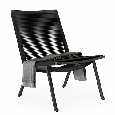 Modern Zenith Side Chair: Stylish Outdoor Seating 3D model image 1 