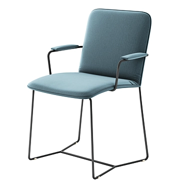 Elegant Dining Chair 3D model image 1 