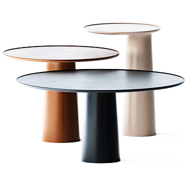 Elegant Metal Coffee Tables 3D model image 1 
