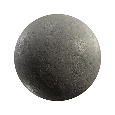 Decorative Concrete Plaster: Seamless Textures & PBR Material 3D model image 1 