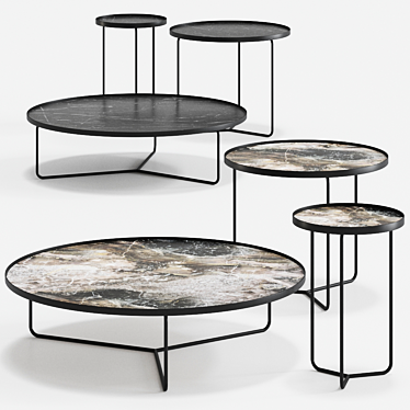 Sleek Billy Coffee Table by Cattelan Italia 3D model image 1 
