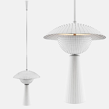 Modern Pendant Light: Handle Studio Alpha 3D model image 1 