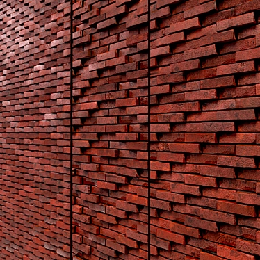 Seamless Lattice Brick 2K PBR 3D model image 1 