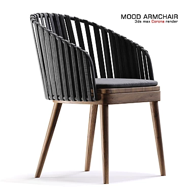 Elevate Your Mood: Stylish Armchair 3D model image 1 