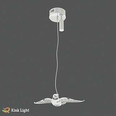 Scandinavian Suspension, 200cm Height, Metal & Glass 3D model image 1 