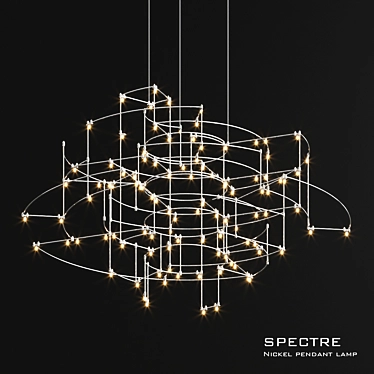 QuasazR Specter Chandelier: Elegant and Striking 3D model image 1 