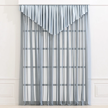 Sleek Curtain 850 3D model image 1 