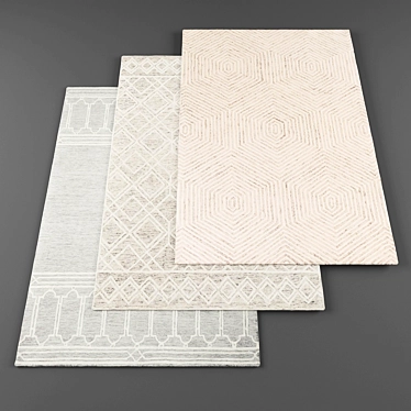 Luxury Rug Collection - 6 Unique Designs 3D model image 1 