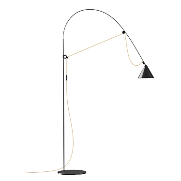 Licht Adjustable LED Arc Lamp 3D model image 1 