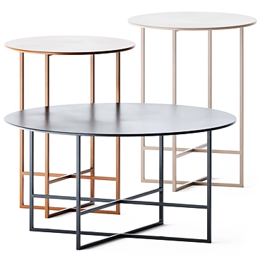 Elegant Elegio Coffee Tables 3D model image 1 