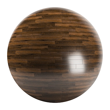 Elegant Parquet Flooring: Standard & Herringbone design, PBR, 4k, seamless 3D model image 1 