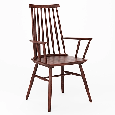 Classic Windsor Chair: Elegant and Versatile 3D model image 1 