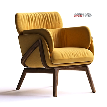 Dreamy Elysia Lounge Chair 3D model image 1 