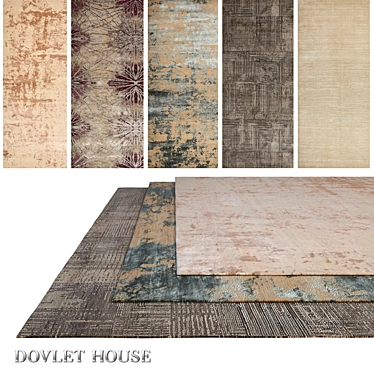 DOVLET HOUSE Carpets - Set of 5 (704) 3D model image 1 