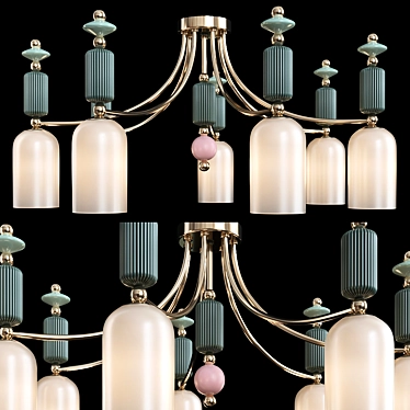 Odeon Light 4861/7C CANDY Ceiling Chandelier 3D model image 1 