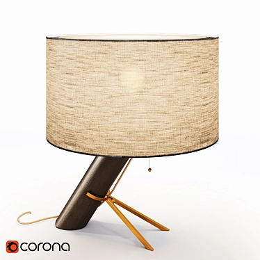 Timeless Elegance: Londres Table Lamp 3D model image 1 