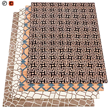 Luxury Textured Carpets 3D model image 1 