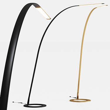 Elegant Lampo Floor Lamp 3D model image 1 