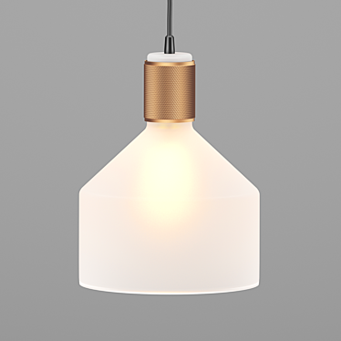 Elegant Glass Pendant Light 3D model image 1 