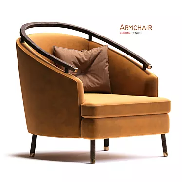 Corona Render Armchair 3D model image 1 