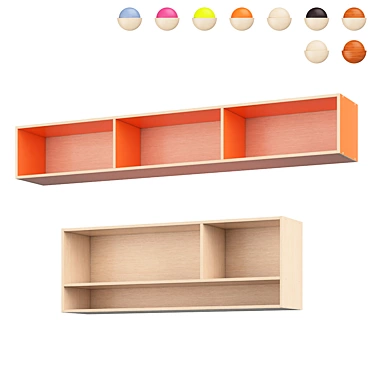 Legenda AN01 + AN02: Stylish Versatile Shelving Solution 3D model image 1 