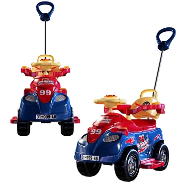 Mini Speedster Toy Car 3D model image 1 