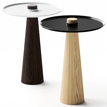 Wagner Side Tables: Stylish and Versatile 3D model image 1 