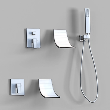 Sophistic Shower System with Microfaset GTR 3D model image 1 