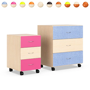 Elegant Legenda Sideboard and Chest - TB01 + KD01 3D model image 1 