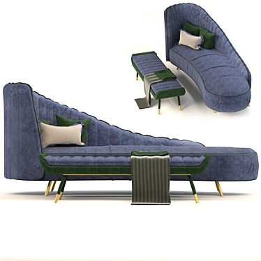 Modern Koger Chaise Lounge - Elegant & Comfortable 3D model image 1 