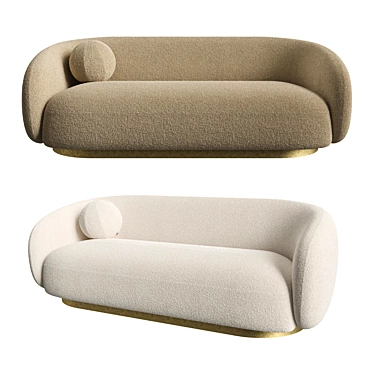 Eichholtz Brice 4K Sofa: Stylish and Comfortable 3D model image 1 