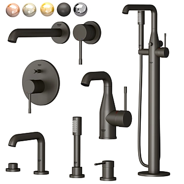 Grohe Essence Set: Modern Faucet Collection 3D model image 1 