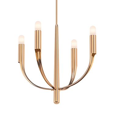 Elegant Verso Chandelier 3D model image 1 