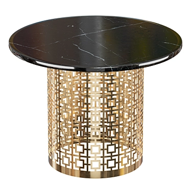 Modern Artesia Loft-Concept Dining Table 3D model image 1 