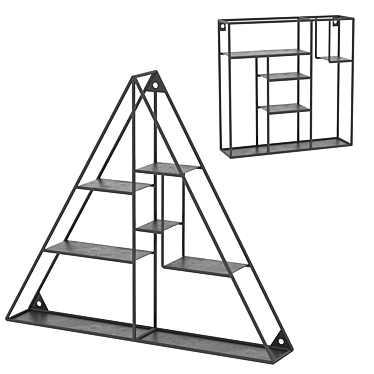 Modern Wall Shelves Set - La Forma Neth Collection 3D model image 1 