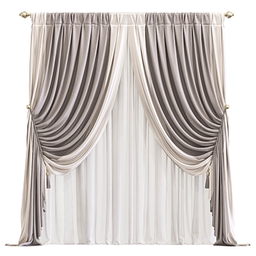 Elegant Drape 854 3D model image 1 