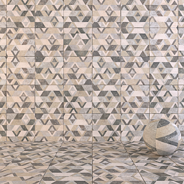  Flaviker Retour Decor Mix: Versatile Wall and Floor Solution 3D model image 1 