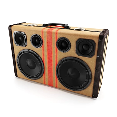 Portable Boombox Audio Player 3D model image 1 