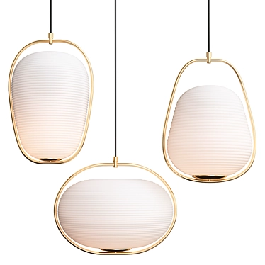 Sleek Palomba B Pendant Light 3D model image 1 