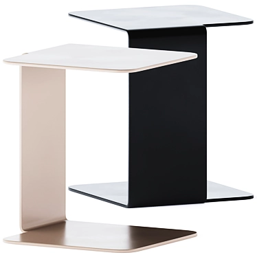Shell Side Table: Sleek Elegance 3D model image 1 