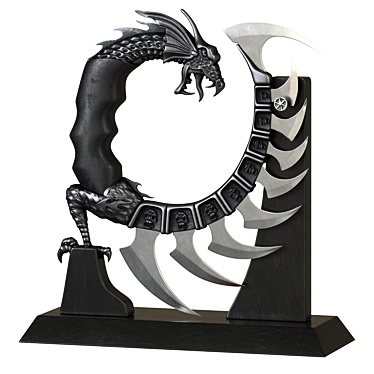 Fantasy Dragon Blade 3D model image 1 