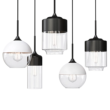 Nord Pendant Light by Anzazo: Contemporary Elegance 3D model image 1 