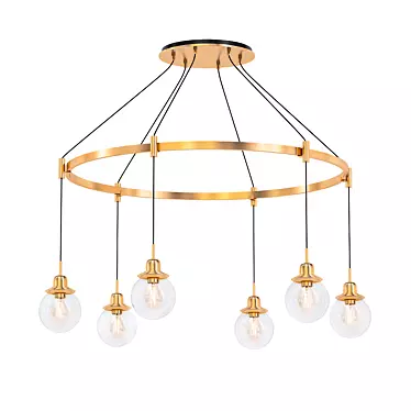 Elegant Rose City Chandelier 3D model image 1 