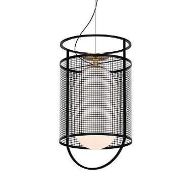 Sleek Pendant Light: Parachilna Denglong 3D model image 1 