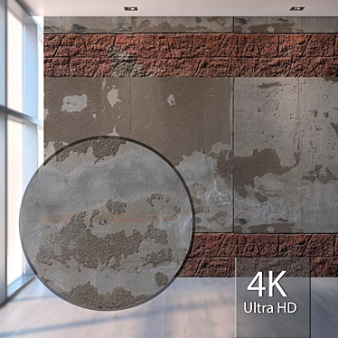 Authentic Facade Wall Texture 3D model image 1 